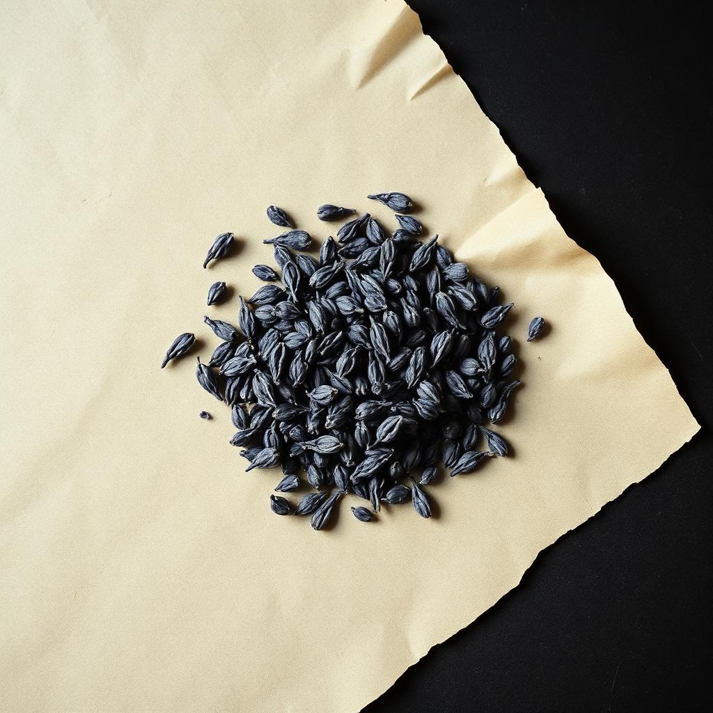 A pile of Lavender on aged cream parchment
