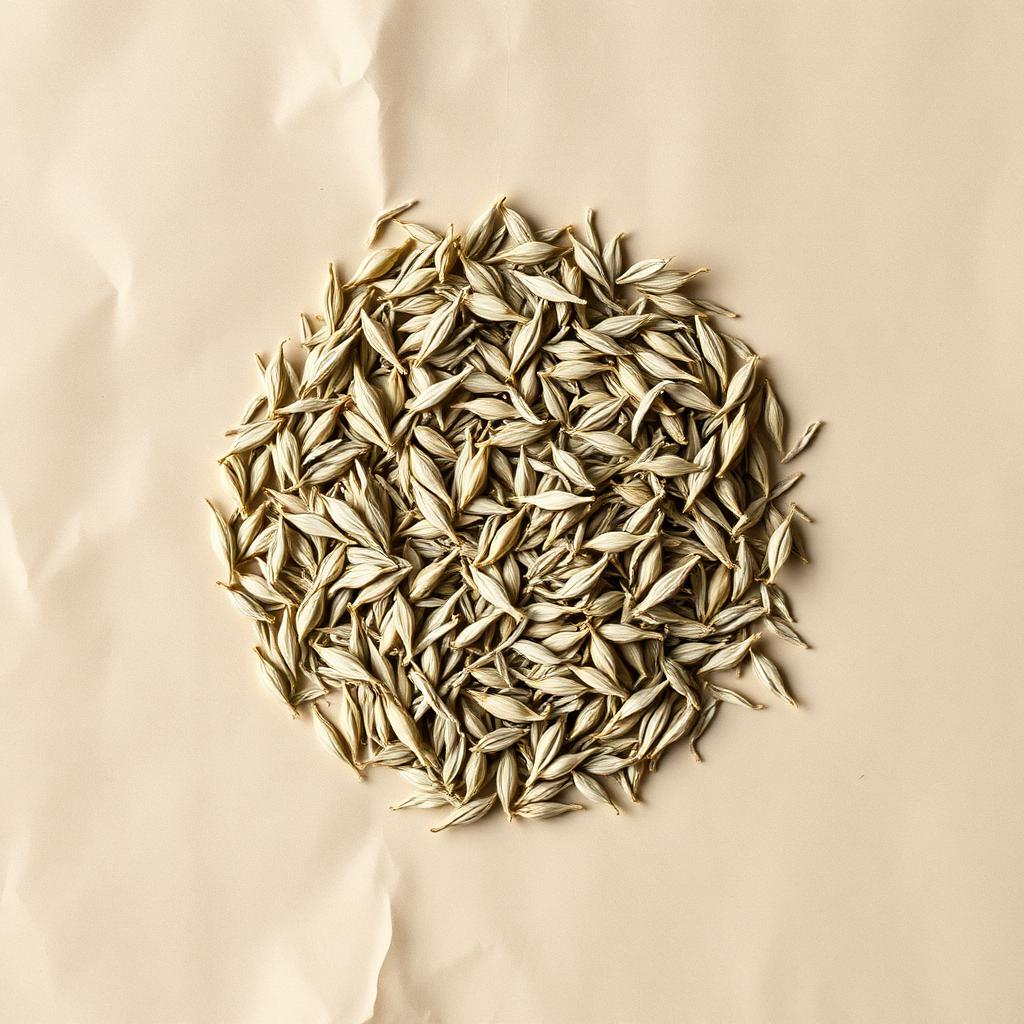 A pile of White tea on aged cream parchment